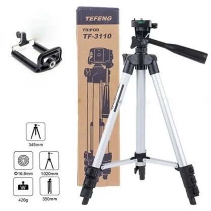 📸 3110 Tripod Camera Stand – Mobile & Camera Compatible  Stable | Adjustable | Portable